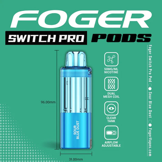 Foger Switch Pro Pod | 30K Puffs - Sour Blue Dust