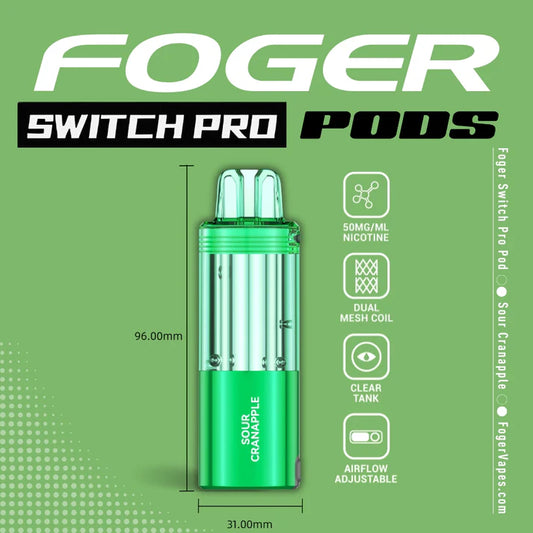 Foger Switch Pro Pod | 30K Puffs - Sour Cranapple