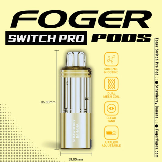 Foger Switch Pro Pod | 30K Puffs - Strawberry Banana