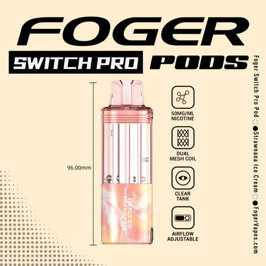 Foger Switch Pro Pod | 30K Puffs - Strawnana Ice Cream