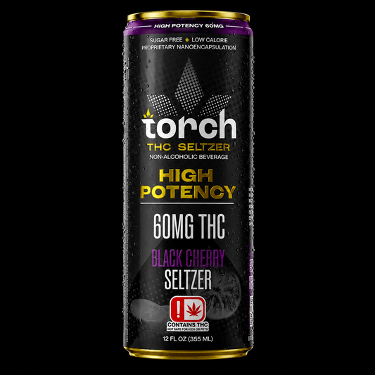 Black Cherry High Potency D9 THC Seltzer