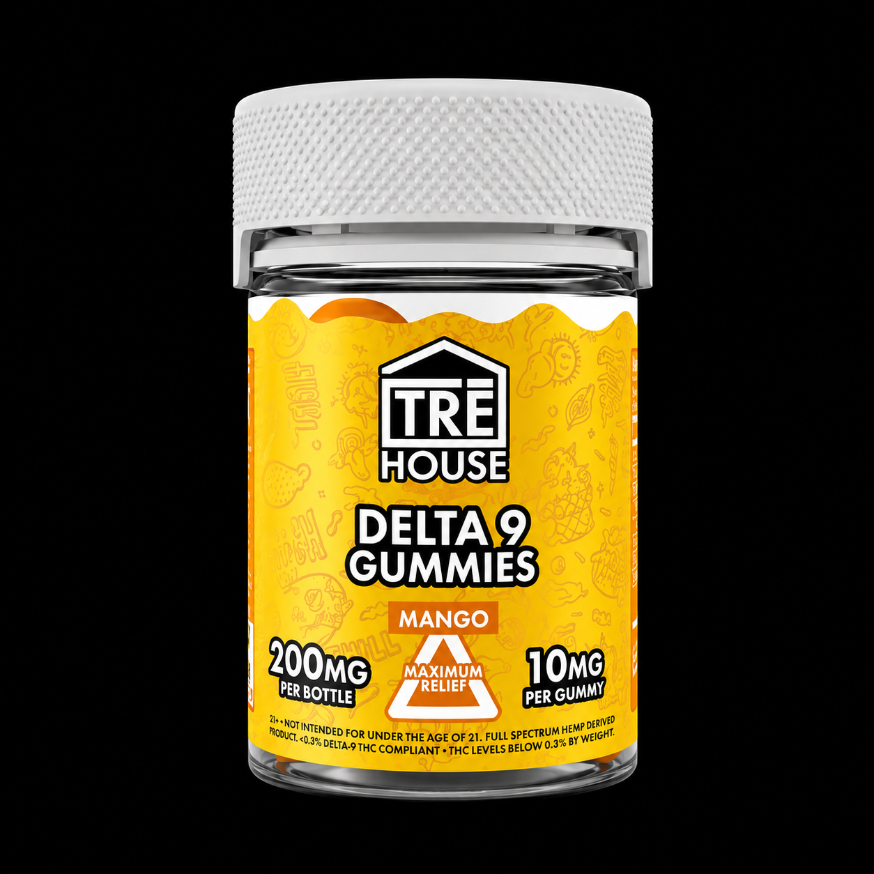 TRE HOUSE Mango Delta-9 THC Gummies