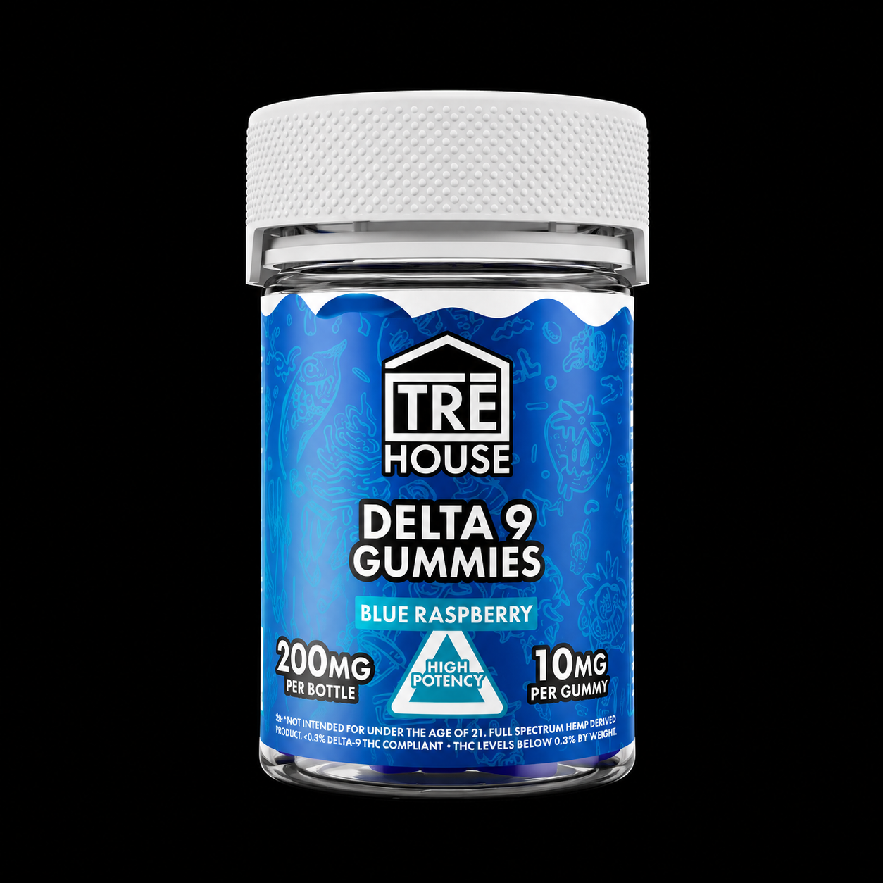 TRE HOUSE Blue Raspberry Delta-9 THC Gummies
