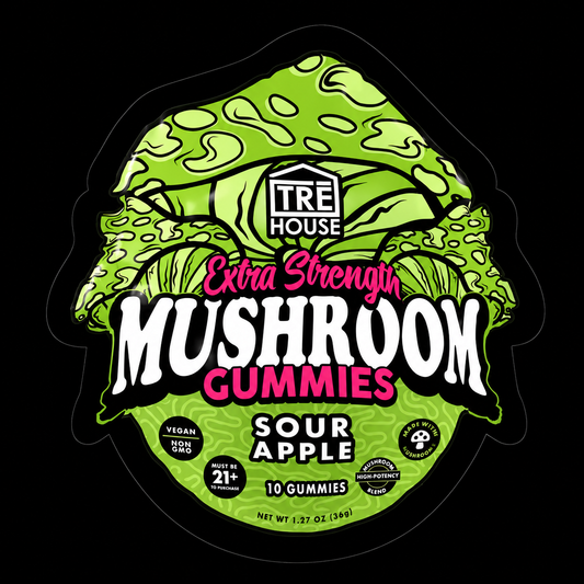 TRE House Sour Apple Extra-Strength Mushroom Gummies