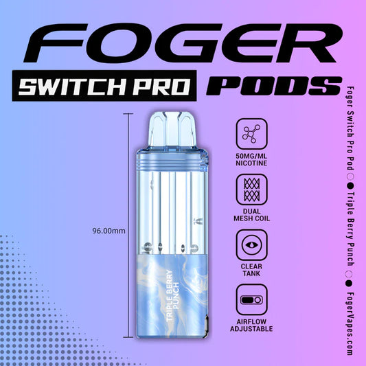 Foger Switch Pro Pod | 30K Puffs - Triple Berry Punch