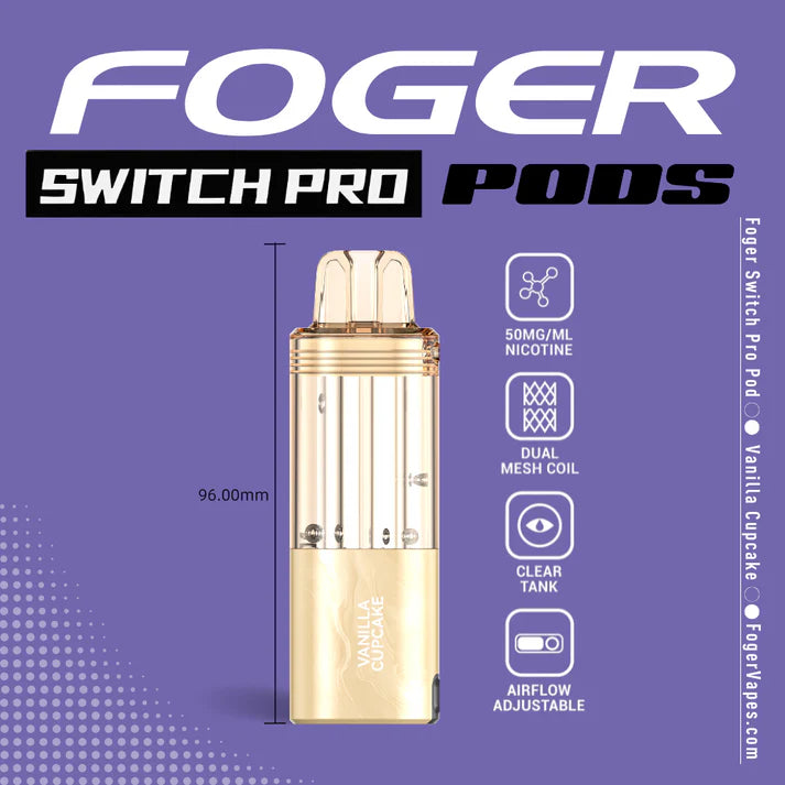 Foger Switch Pro Pod | 30K Puffs - Vanilla Cupcake