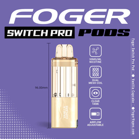 Foger Switch Pro Pod | 30K Puffs - Vanilla Cupcake
