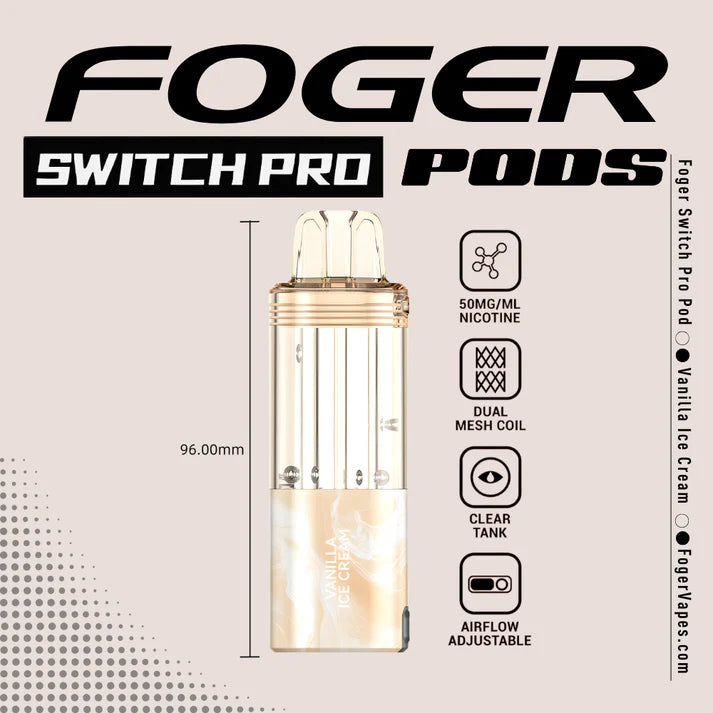 Foger Switch Pro Pod | 30K Puffs - Vanilla Ice Cream