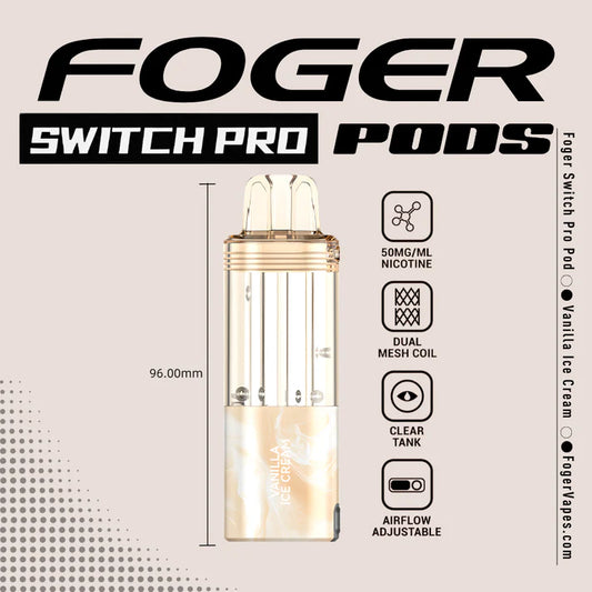 Foger Switch Pro Pod | 30K Puffs - Vanilla Ice Cream