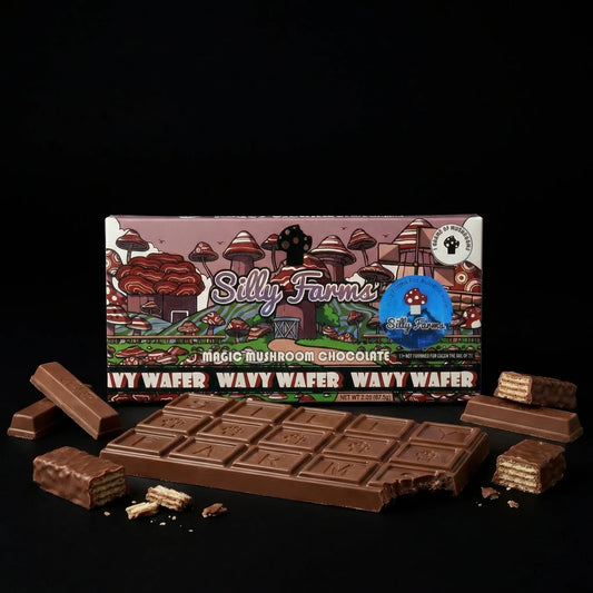 Silly Farms Wavy Wafer Mushroom Chocolate