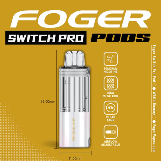Foger Switch Pro Pod | 30K Puffs - White Gummy